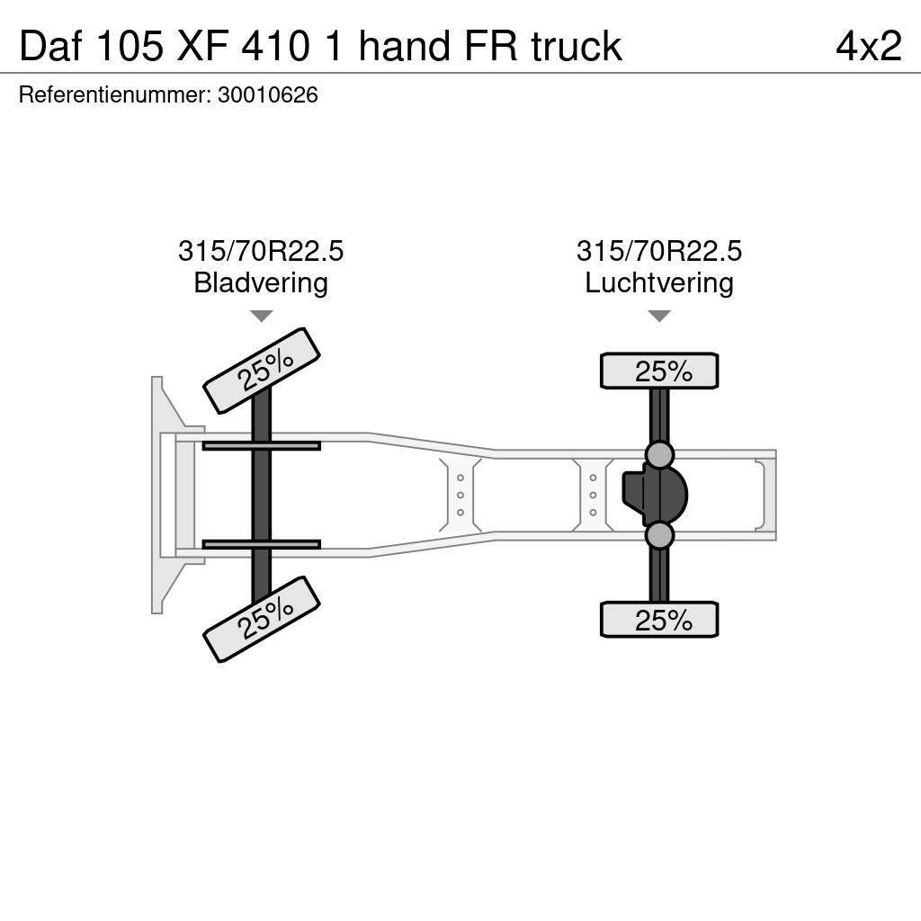 DAF 105 XF 410 1 hand FR truck Trækkere