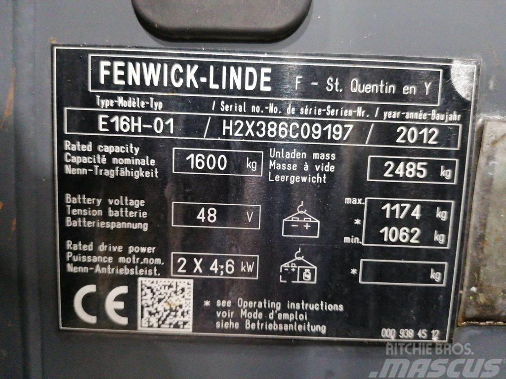 Linde E16H-01 El gaffeltrucks