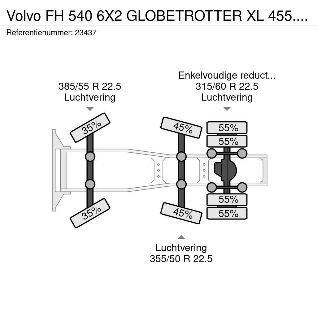 Volvo FH 540 6X2 GLOBETROTTER XL 455.000KM Trækkere