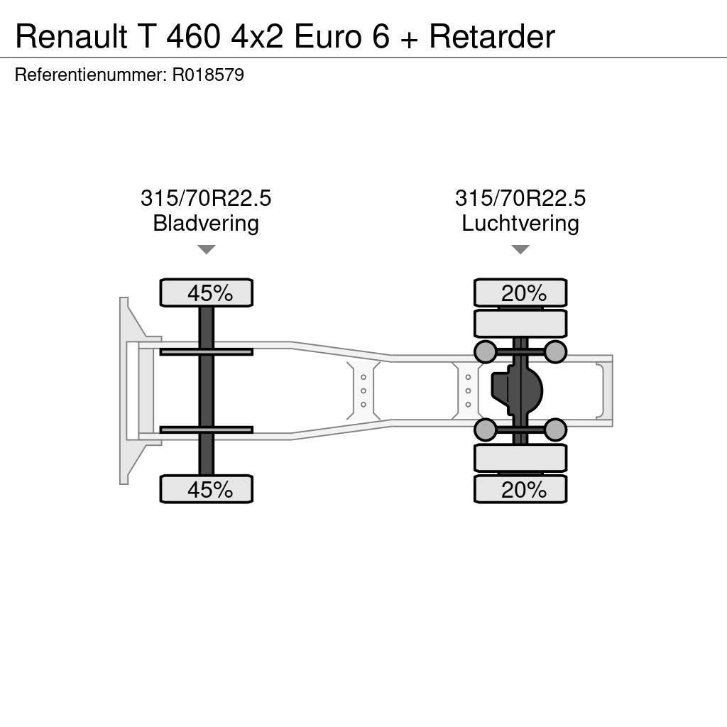 Renault T 460 4x2 Euro 6 + Retarder Trækkere