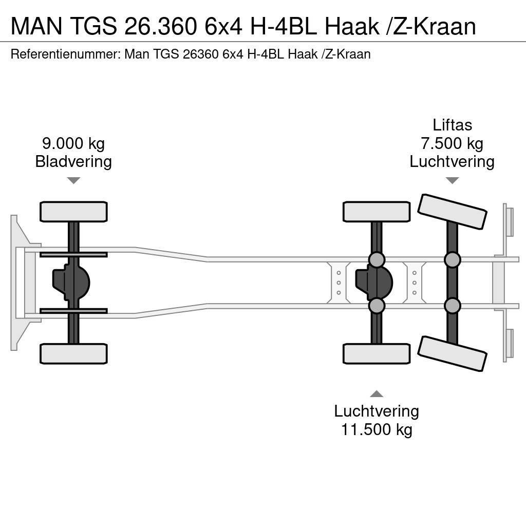 MAN TGS 26.360 6x4 H-4BL Haak /Z-Kraan Kroghejs