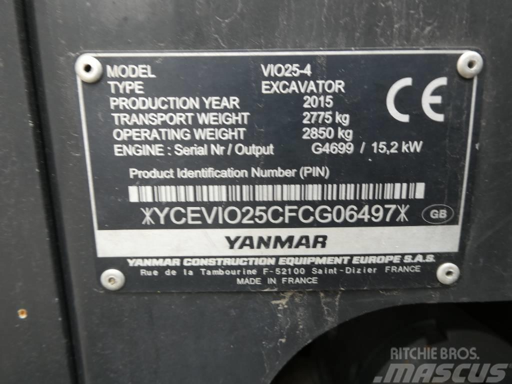 Yanmar Vio 25-4 Minigravemaskiner