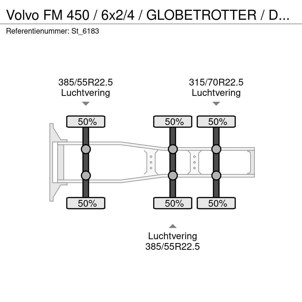 Volvo FM 450 / 6x2/4 / GLOBETROTTER / DYNAMIC STEERING / Trækkere