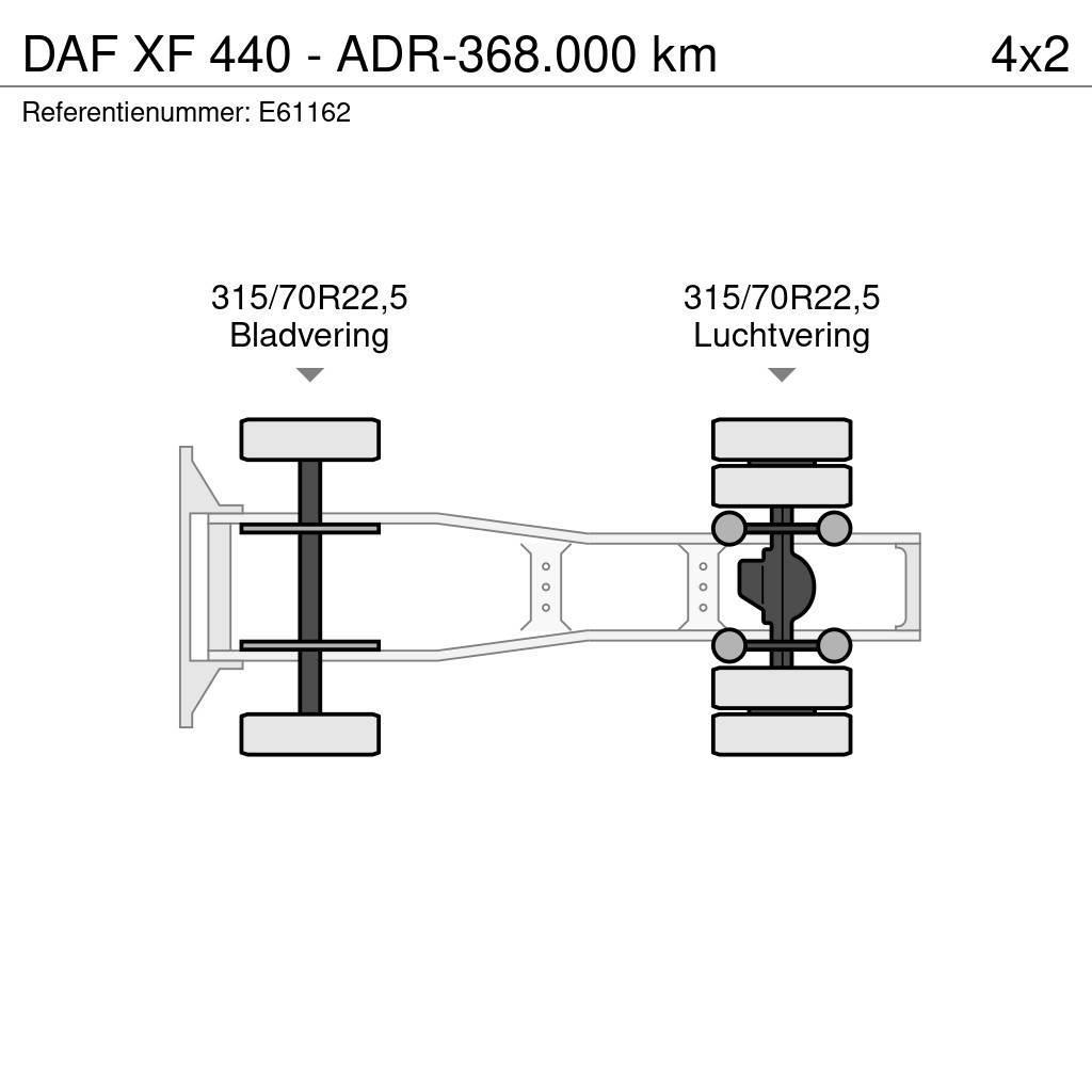 DAF XF 440 - ADR-368.000 km Trækkere