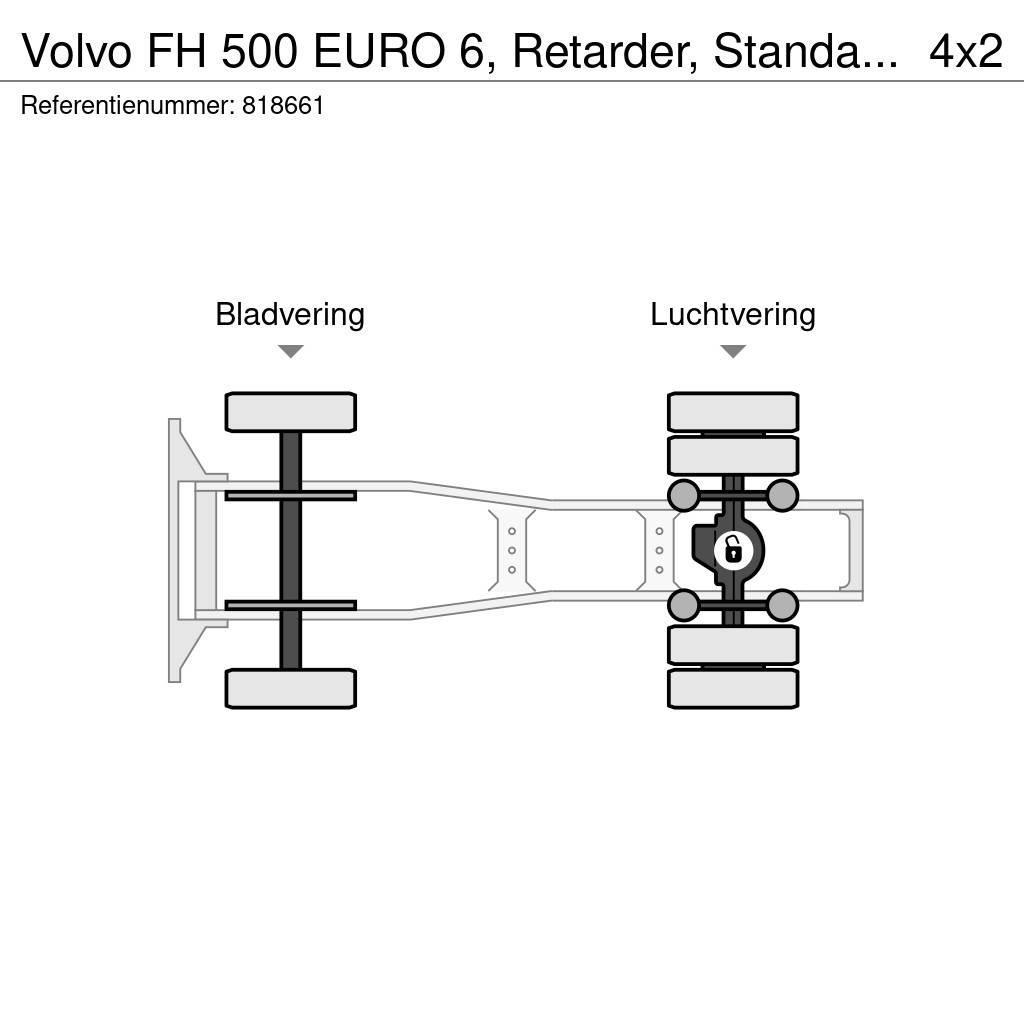 Volvo FH 500 EURO 6, Retarder, Standairco Trækkere