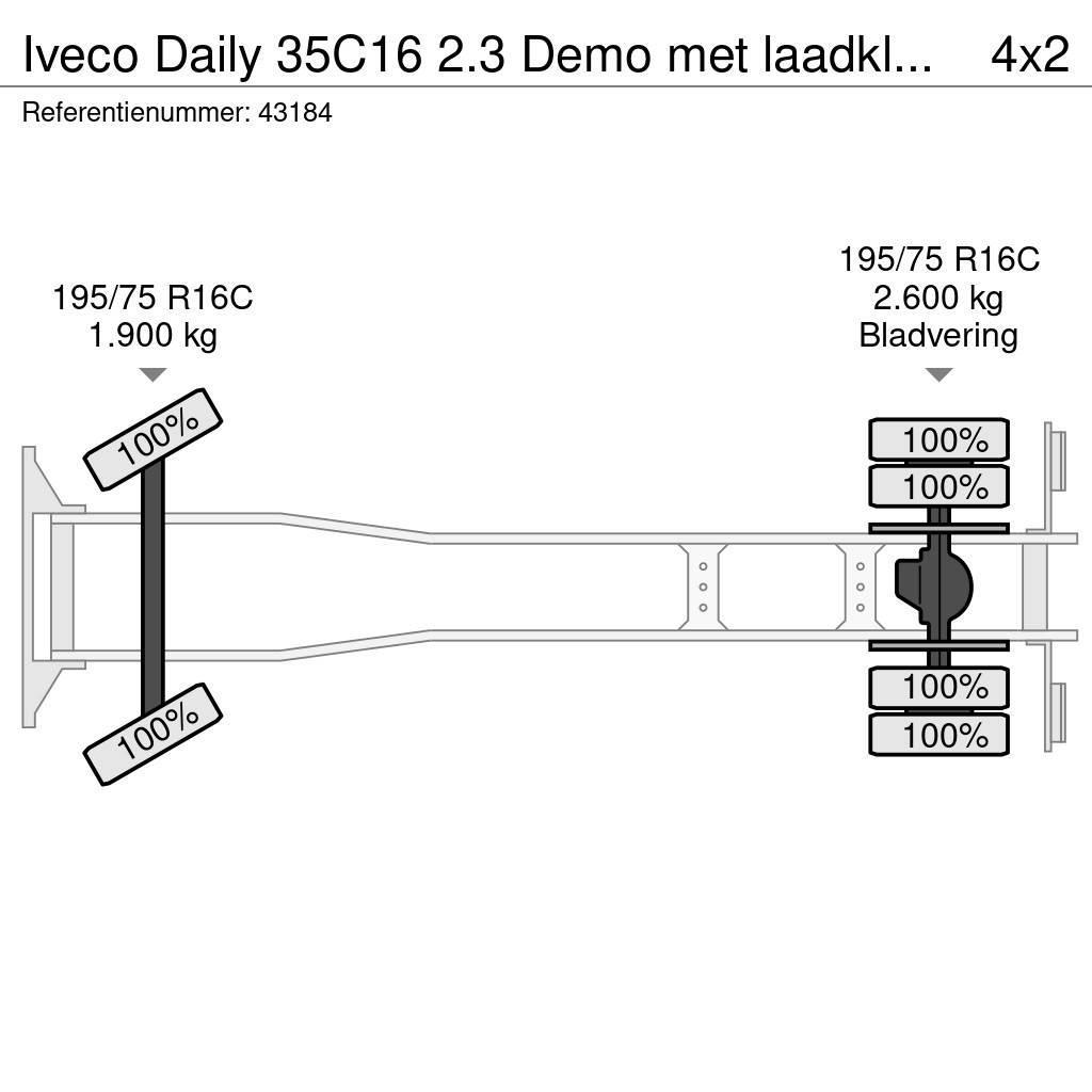 Iveco Daily 35C16 2.3 Demo met laadklep Just 2.254 km! Fast kasse
