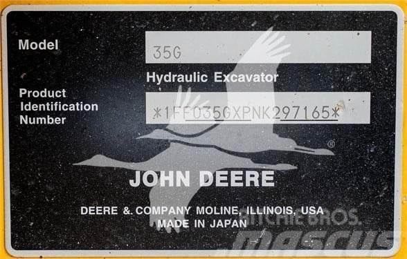 John Deere 35G Minigravemaskiner