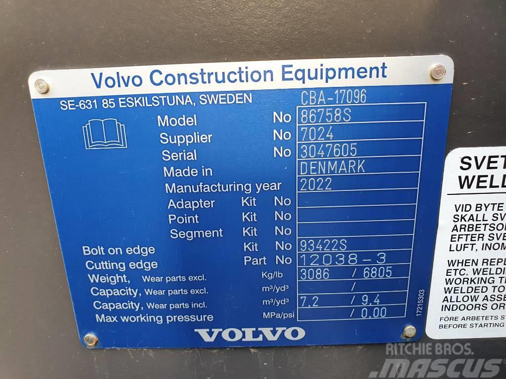 Volvo Rehandlingskopa 7,2 m3 Redskapsinfäst, CBA-17096 Skovle