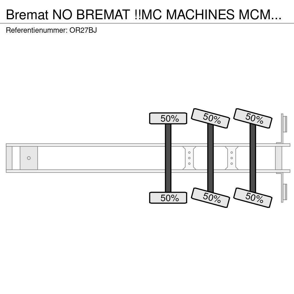  Bremat NO BREMAT !!MC MACHINES MCM-339-ST-S2!!CEME Andre Semi-trailere