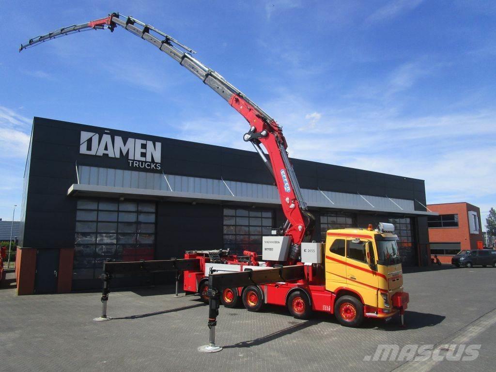 Volvo FH 16.750 10x4 EFFER 2655 + JIB 6S + MINI JIB 3S Kraner til alt terræn