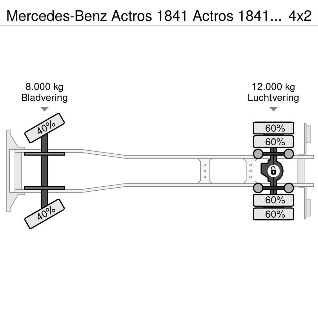 Mercedes-Benz Actros 1841 Actros 1841 Pritsche + Kran Hiab 122D- Lastbil med lad/Flatbed