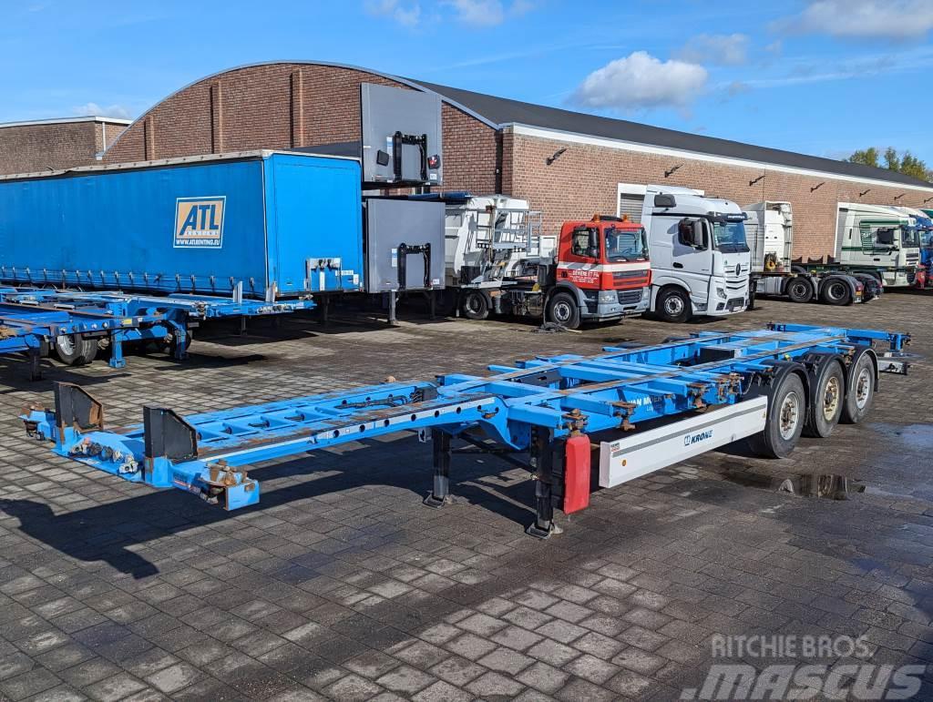 Krone SD 27 3-Assen BPW - LiftAxle - DiscBrakes - 5430kg Semi-trailer med containerramme