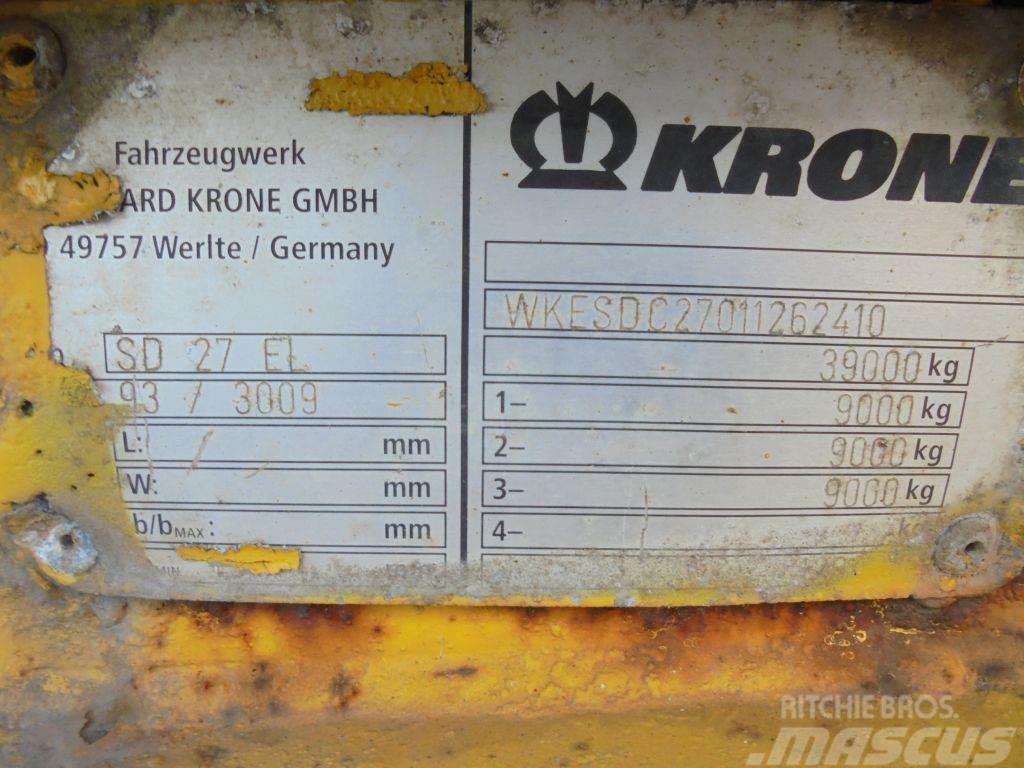 Krone 20/30/40/45ft + 3x BPW Semi-trailer med containerramme