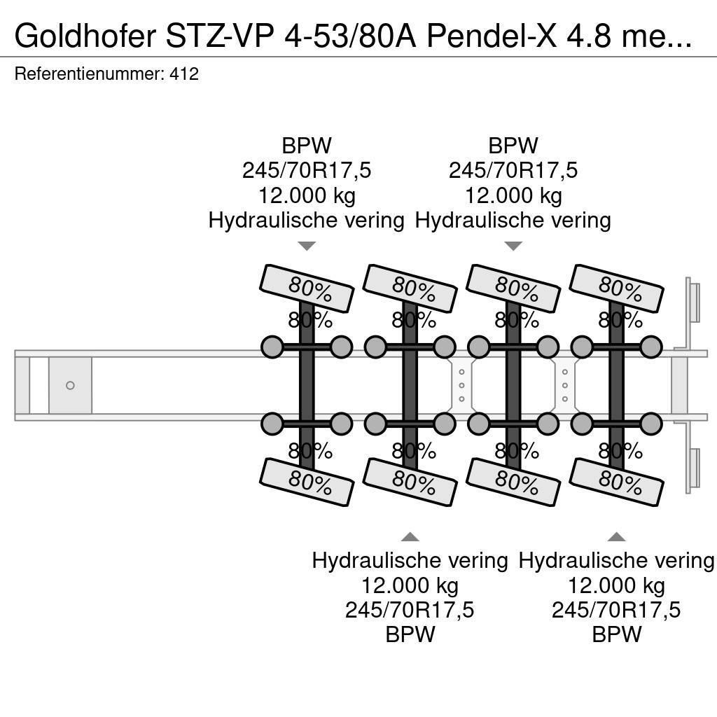 Goldhofer STZ-VP 4-53/80A Pendel-X 4.8 meter Extand! Semi-trailer blokvogn