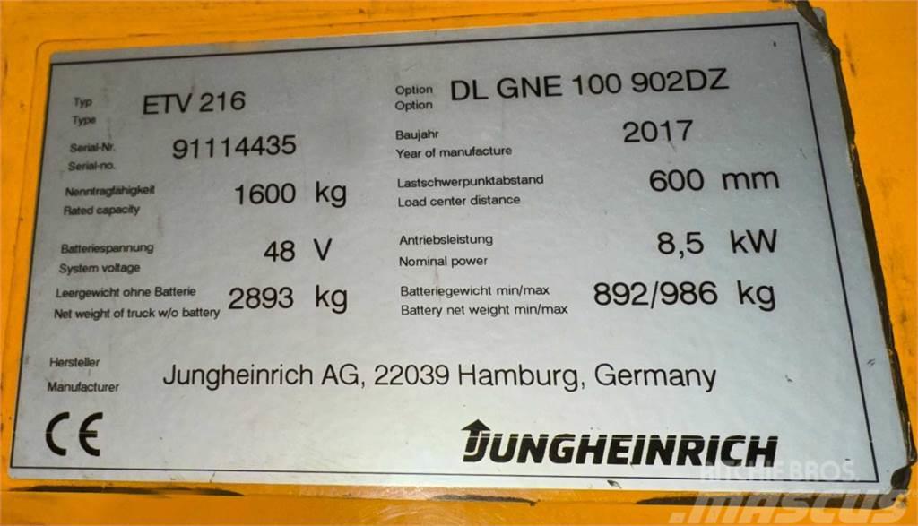 Jungheinrich ETV 216 - TRIPLEX - 9020MM HUB - BJ 2017 - NEUWERT Mini excavators < 7t (Mini diggers)