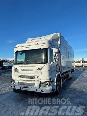 Scania P280B4x2NB m/Närko skappåbygg, sideåpning og baklø Fast kasse