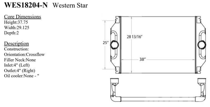 Western Star 4900 Series Radiatorer