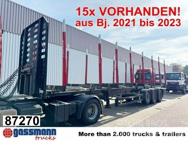 Schwarzmüller 3-Achs Holzauflieger, Liftachse, MEHRFACH Semi-trailer til tømmer