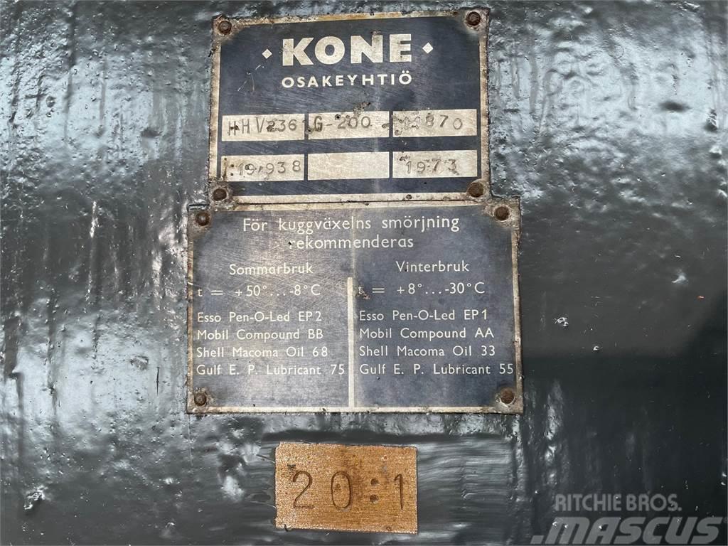 Kone Type HHV236 gear - 20:1 Gearkasser