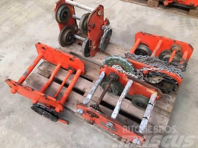  Kran løbekatte - 3 stk. Crane parts and equipment