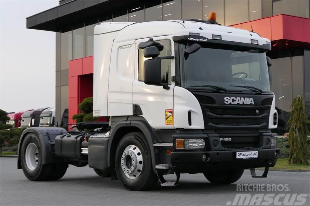 Scania P 450 / RETARDER / HYDRAULIKA / NISKA KABINA / WAG Trækkere