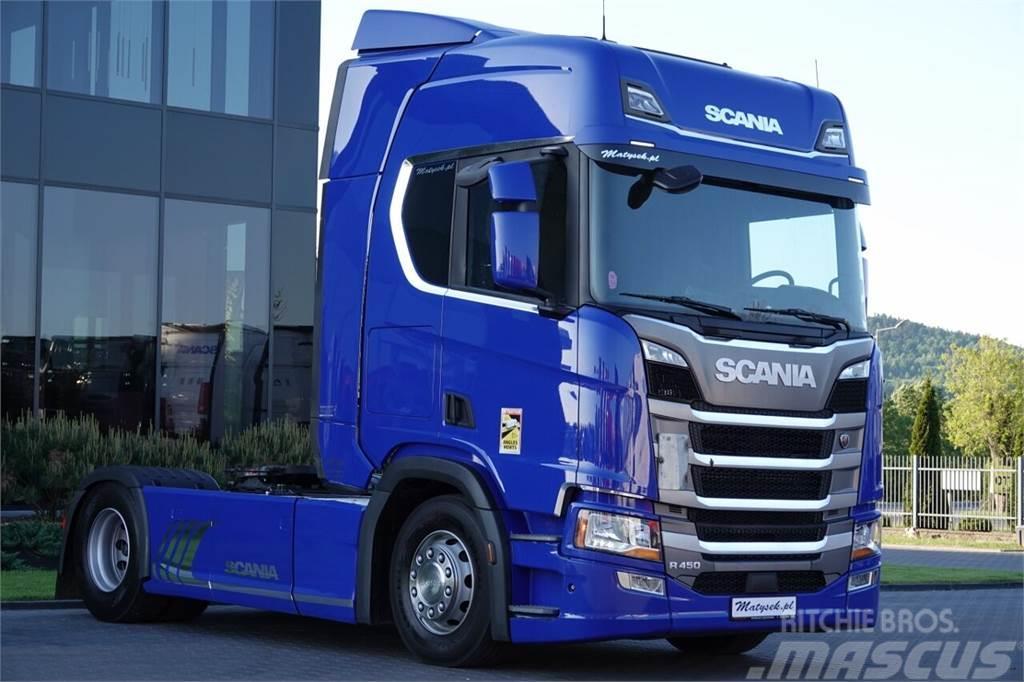 Scania R 450 / RETARDER / OPONY 100 % / 2018 ROK Trækkere