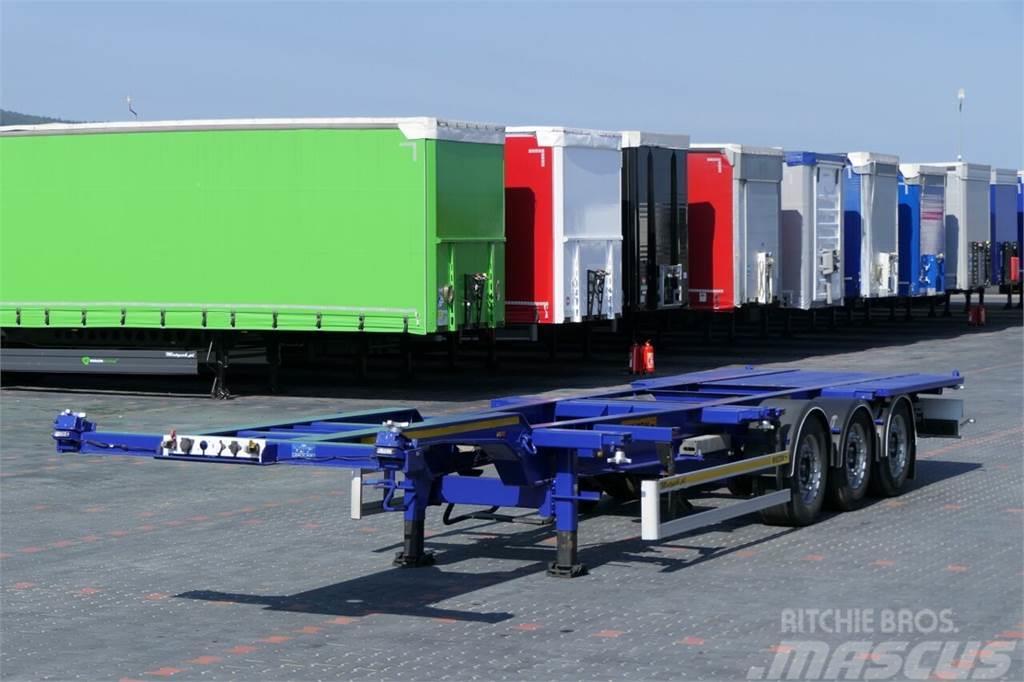 Wielton CHASISS / FOR CONTAINERS / LIFTED AXLE / SAF / Chassis og suspension
