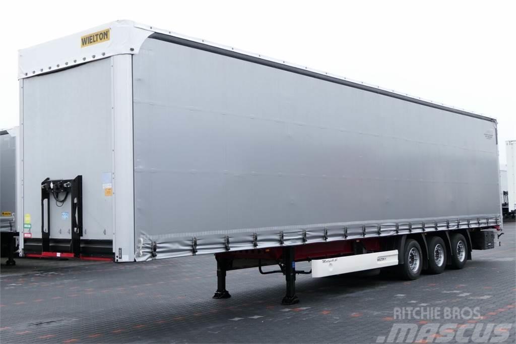 Wielton CURTAINSIDER / MEGA / LIFTED ROOF & AXLE / COILMUL Semi-trailer med Gardinsider