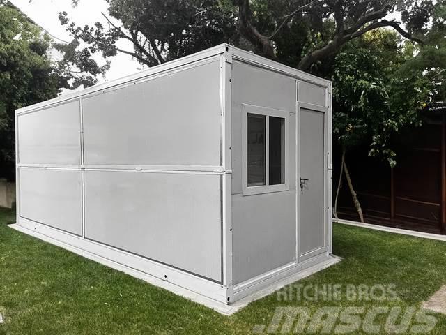  20 ft x 8 ft x 8 ft Foldable Metal Storage Shed wi Opbevaringscontainere