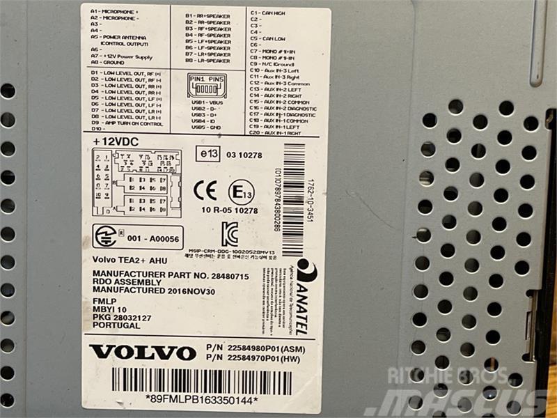 Volvo  RADIO TEA2+AHU 28480715 Andre komponenter