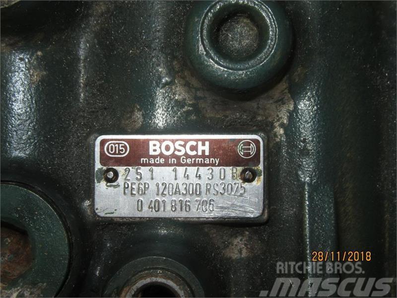  - - -  Mann Bosch brændstofpumpe Tilbehør til mejetærskere