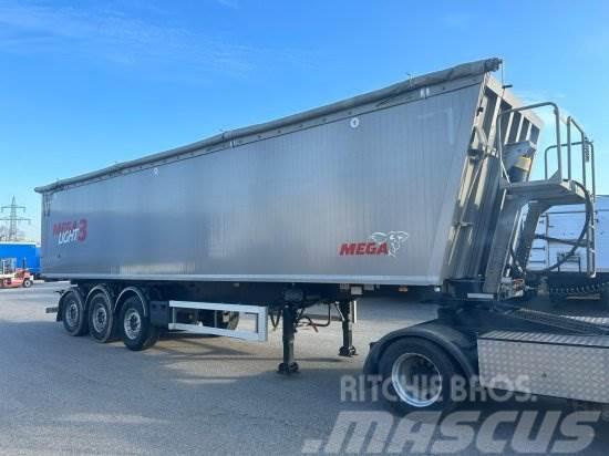 MEGA LIGHT ALU-KIPPMULDE 55M³ , KOMBIKLAPPE, SAF-ACHSEN Semi-trailer med tip