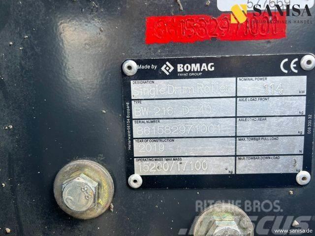 Bomag BW216-D40 Walzenzug/17t/3570h/TOP Enkelt tromle