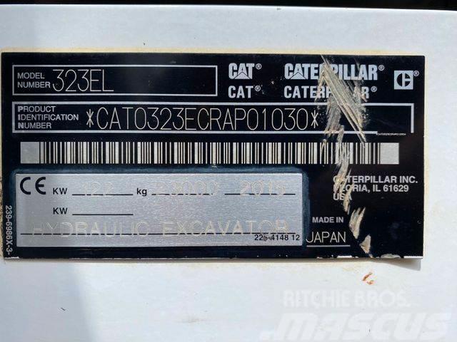 CAT 323EL **BJ2015 *12420H/EPA/ZSA/SW/Hammer Line Gravemaskiner på larvebånd