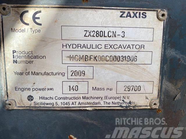 Hitachi ZX280 LCN-3 **BJ. 2009 *11645H ** Gravemaskiner på larvebånd