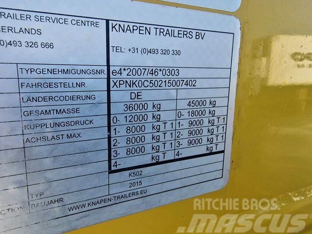 Knapen K502 Walkingfloor Side Doors 2015 year Semi-trailer med fast kasse
