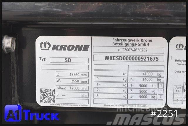 Krone SD Tautliner, Standard, Code XL, Semi-trailer med Gardinsider