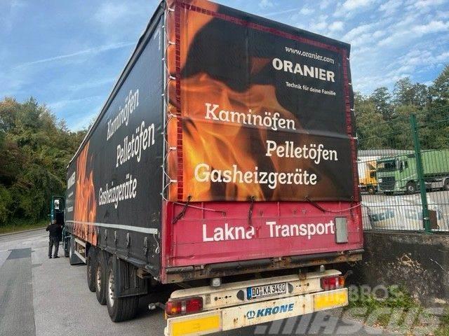 Krone SDP Auflieger, P+P,TÜV bis 12/23,Curtiansider+Ed Semi-trailer med Gardinsider