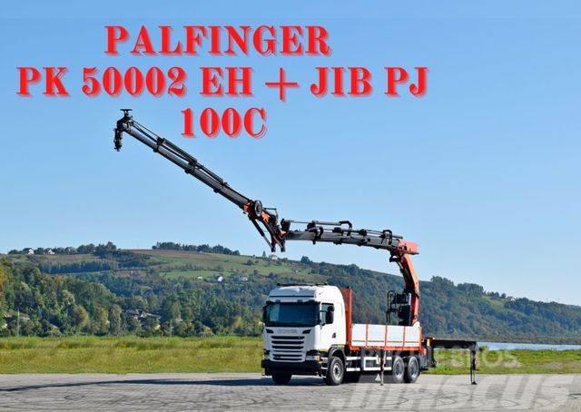 Scania G 490* PK 50002 EH + JIB PJ100C + FUNK /6x4 Lastbil med kran