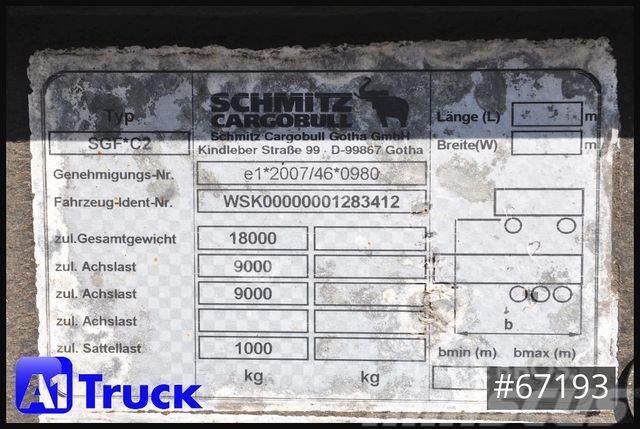 Schmitz Cargobull ZWF 18, MIDI, oben und unten gekuppelt, verstell Anhænger med containerramme