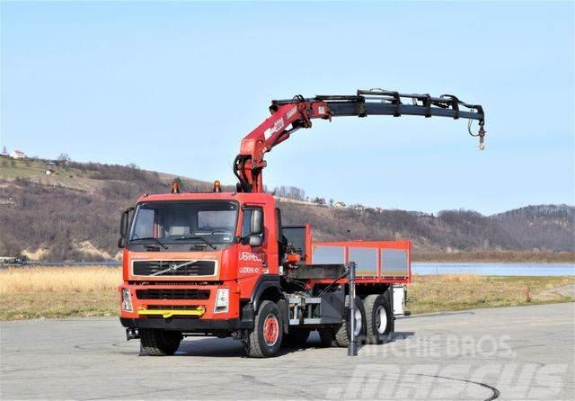 Volvo FM 12 380 Pritsche 5,20m + HMF 2223 K5+FUNK/6x6 Crane trucks