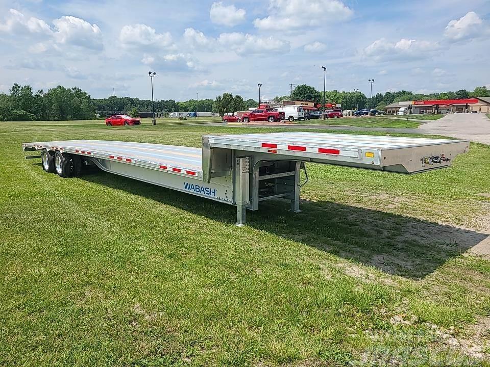 Wabash 524 DROPDECK - GALVANIZED PACKAGE Semi-trailer med lad/flatbed