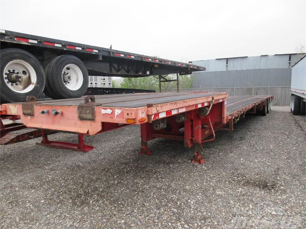  Wade 53'X102 THREE AXLE DROP DECK WITH TAIL ROLLER Semi-trailer med lad/flatbed