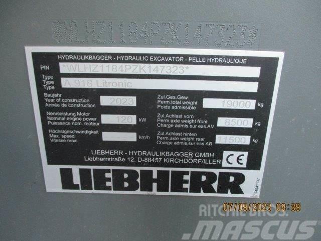 Liebherr A 918 Litronic G6.0-D Gravemaskiner på hjul