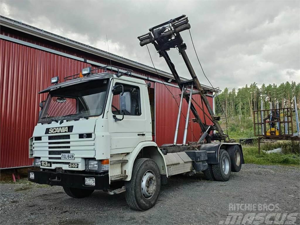 Scania 113H myydään katsastettuna Demonterbare/wirehejs lastbiler
