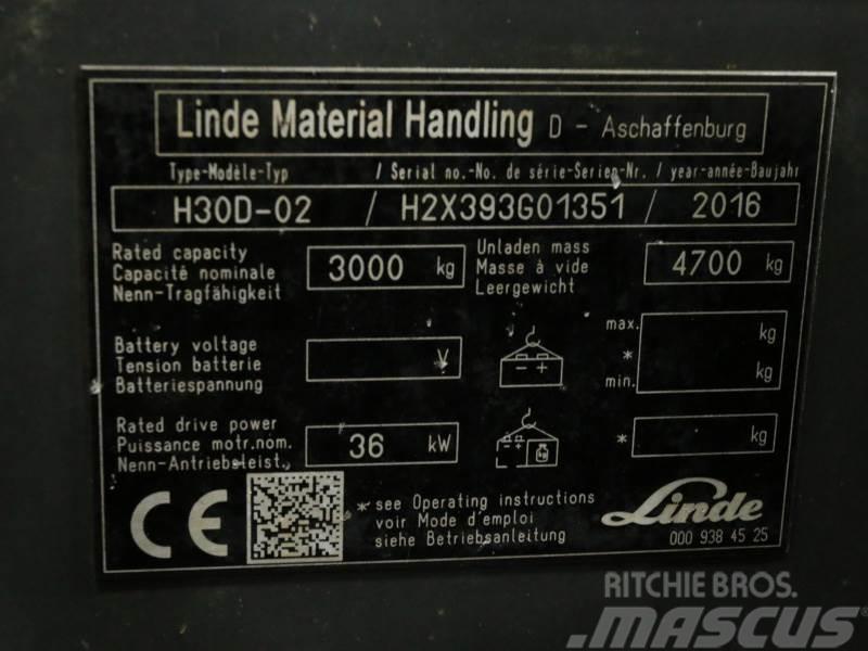 Linde H30D-02 393 Diesel gaffeltrucks