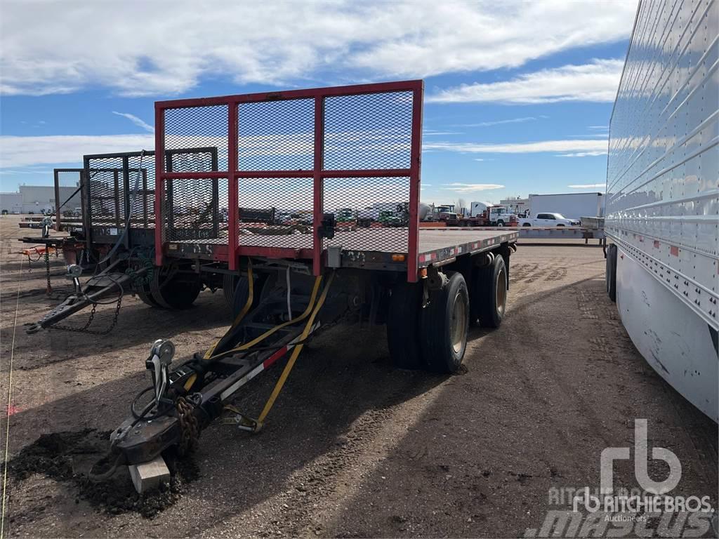  24 ft 2/Axle Pup (Inoperable) Semi-trailer med lad/flatbed