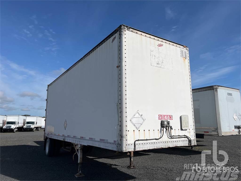 Alloy 28 ft x 102 in S/A Semi-trailer med fast kasse