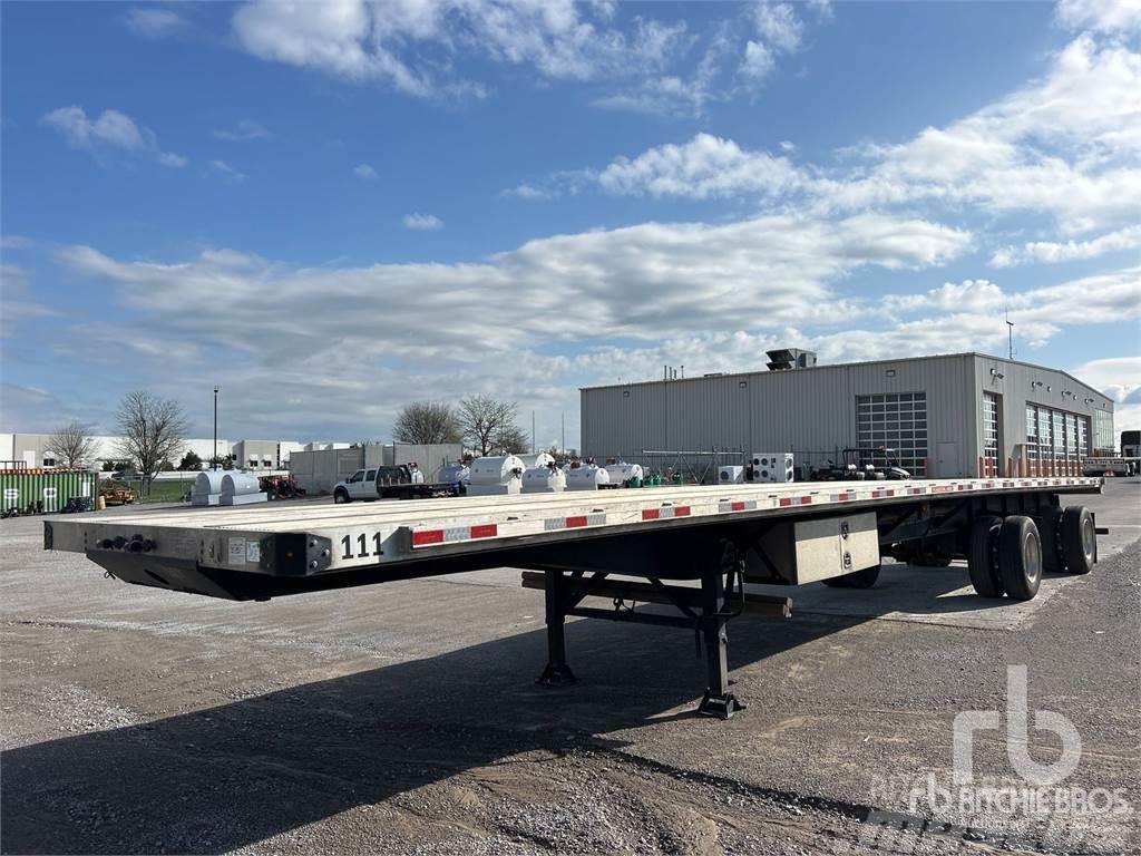 Brazos 48 ft T/A Spread Axle Semi-trailer med lad/flatbed