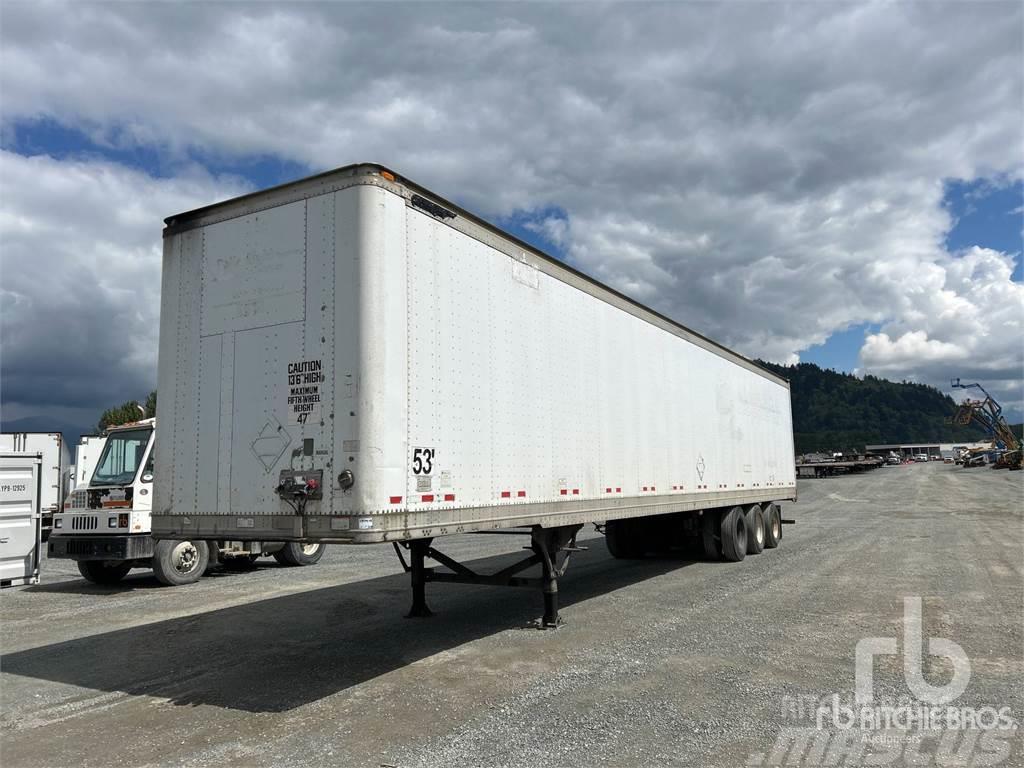 Great Dane 53 ft x 102 in Tri/A Semi-trailer med fast kasse